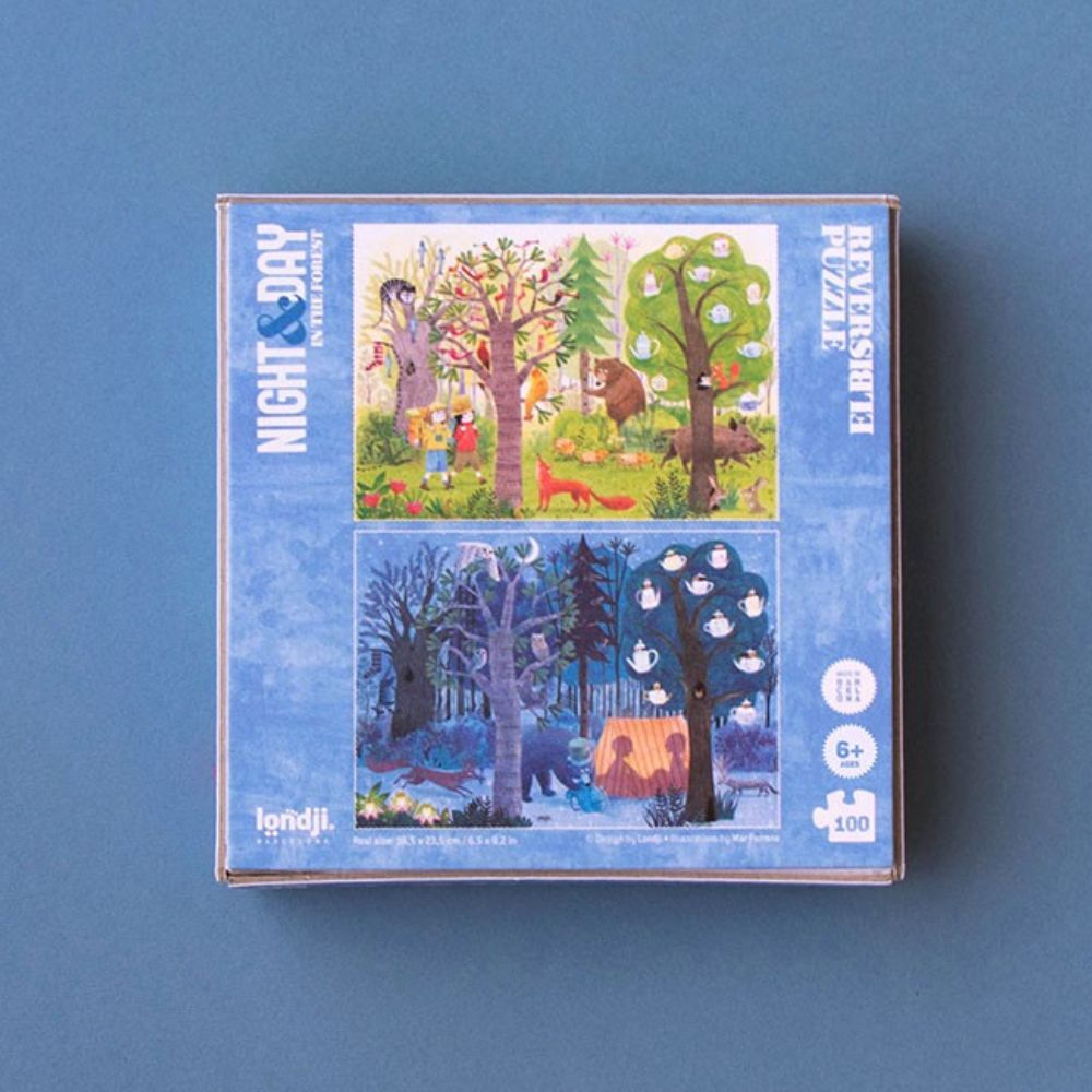 Londji Pocket Puzzle - Day and Night In The Forest (100 piece)
