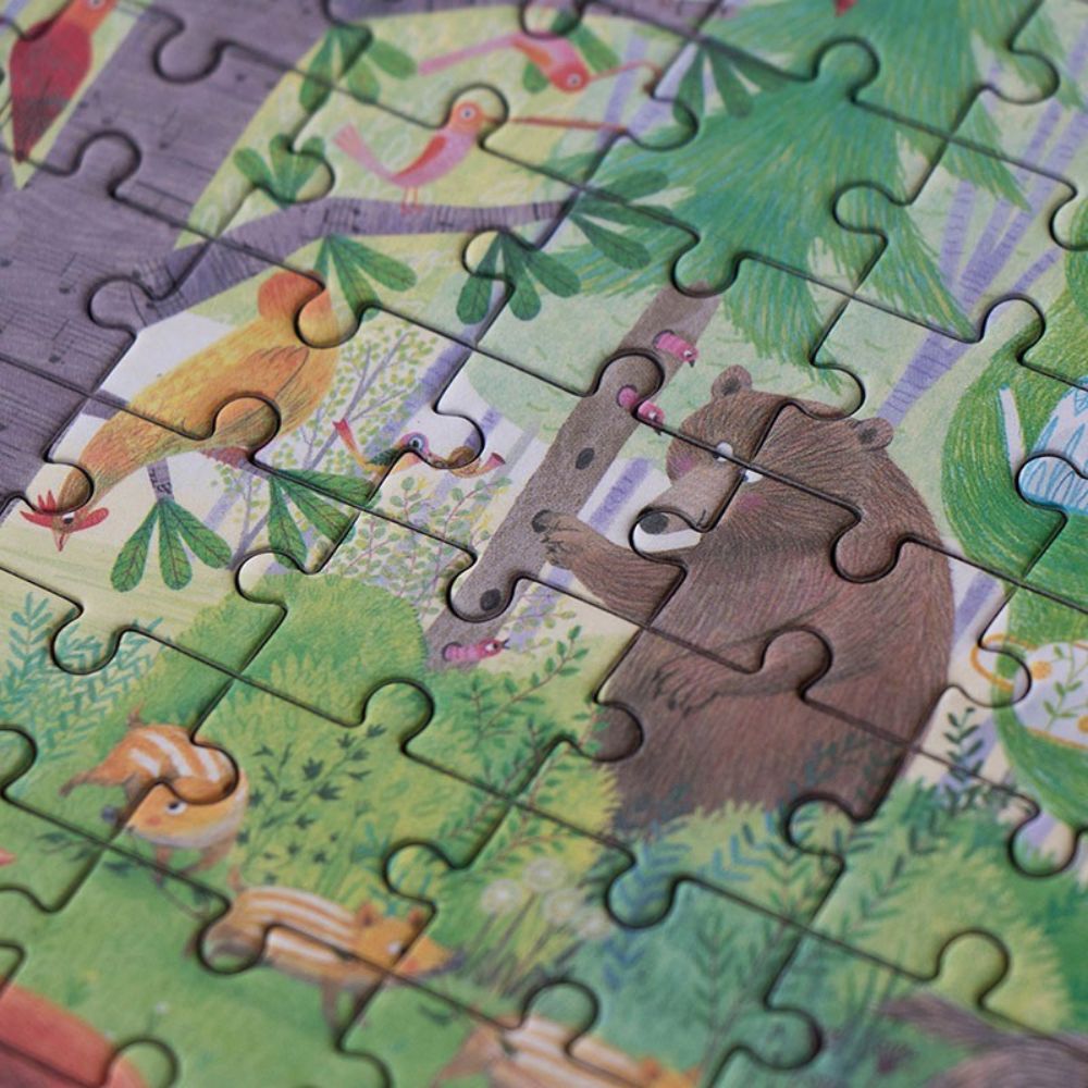 Londji Pocket Puzzle - Day and Night In The Forest (100 piece)