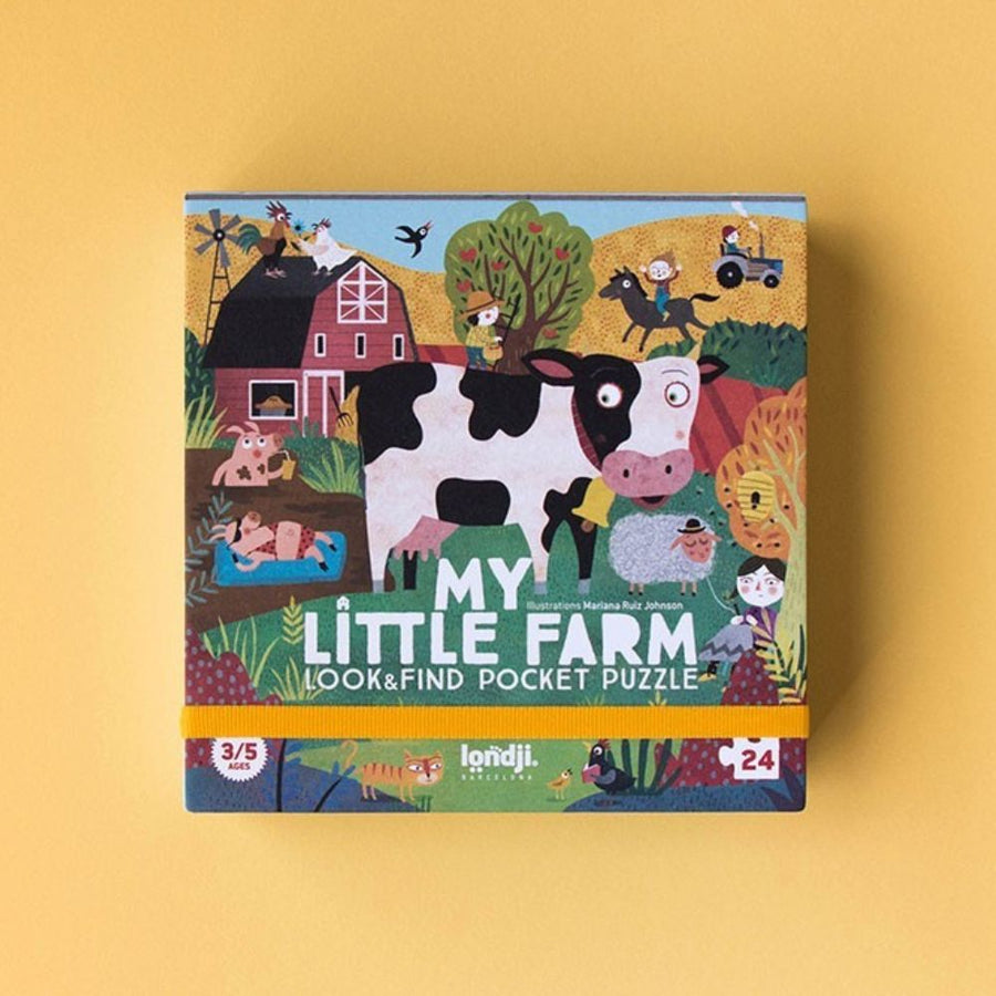Londji Pocket Puzzle & Observation Game - My Little Farm (24 pieces)