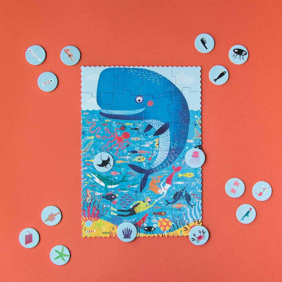 Londji Pocket Puzzle & Observation Game - My Little Ocean (24 pieces)