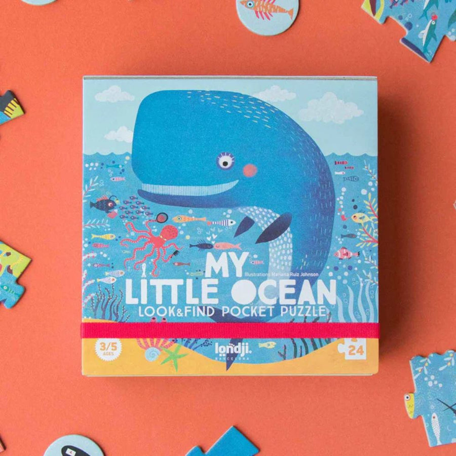 Londji Pocket Puzzle & Observation Game - My Little Ocean (24 pieces)