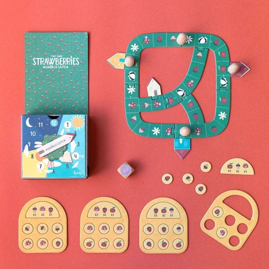 Londji Tiny Game - Strawberries - Strategy Game for Kids 4 years+