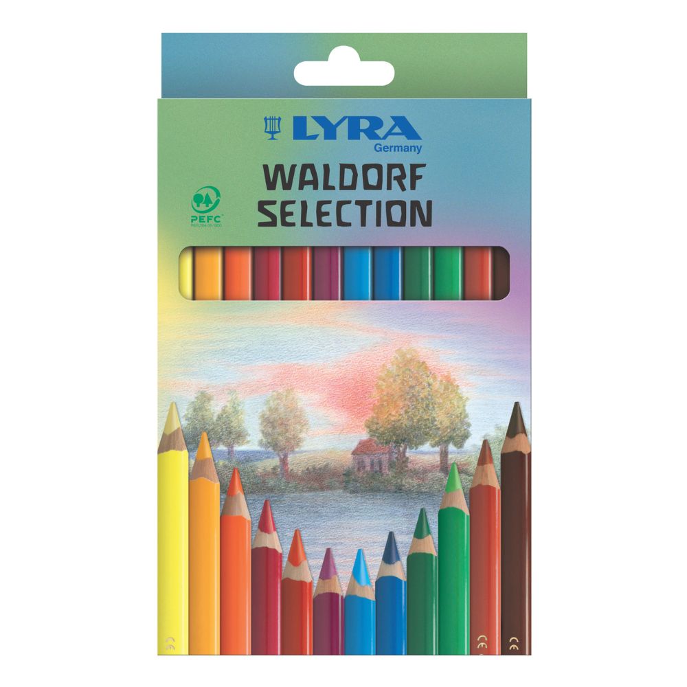 Lyra Super Ferby Nature Waldorf Pencil Selection 12pcs Set