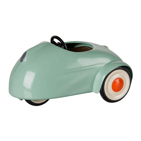 Maileg Car, Mouse in Light Mint vintage metal toy car with pull string for Little Brother, Little Sister, Big Brother, Big Sister and Mum and Dad mice.