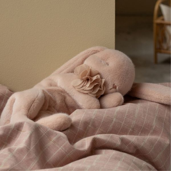 Maileg Sleeping Bunny Plush, Small Powder Pink 16-5990-00