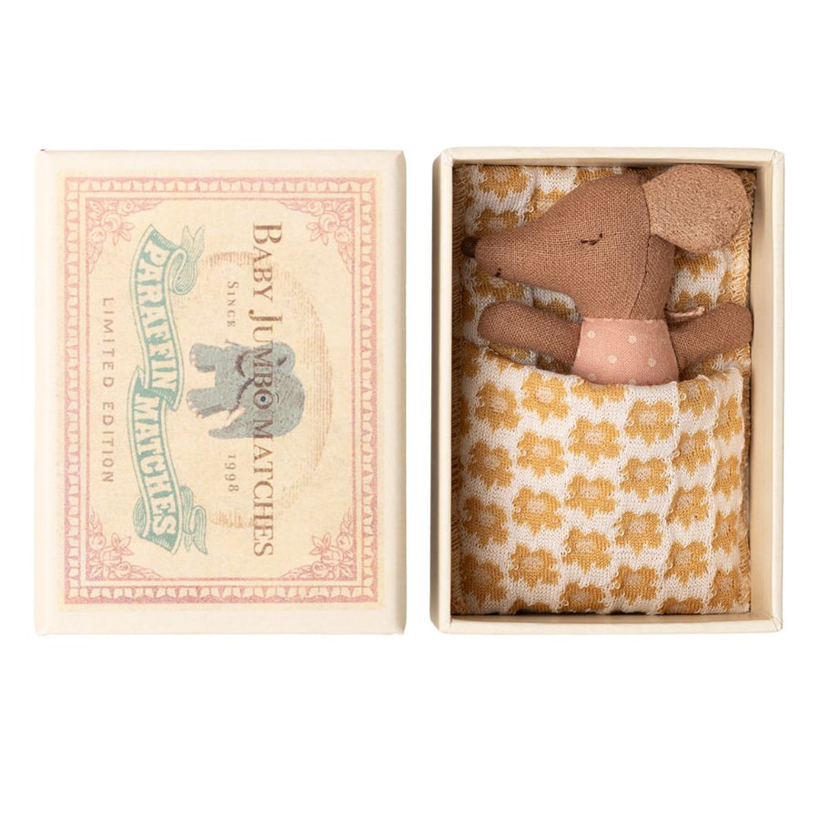 Maileg Baby Mouse, Sleepy/Wakey in Box - Girl