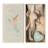 Maileg Dream and Tooth Fairy Mouse In A Matchbox - Blue