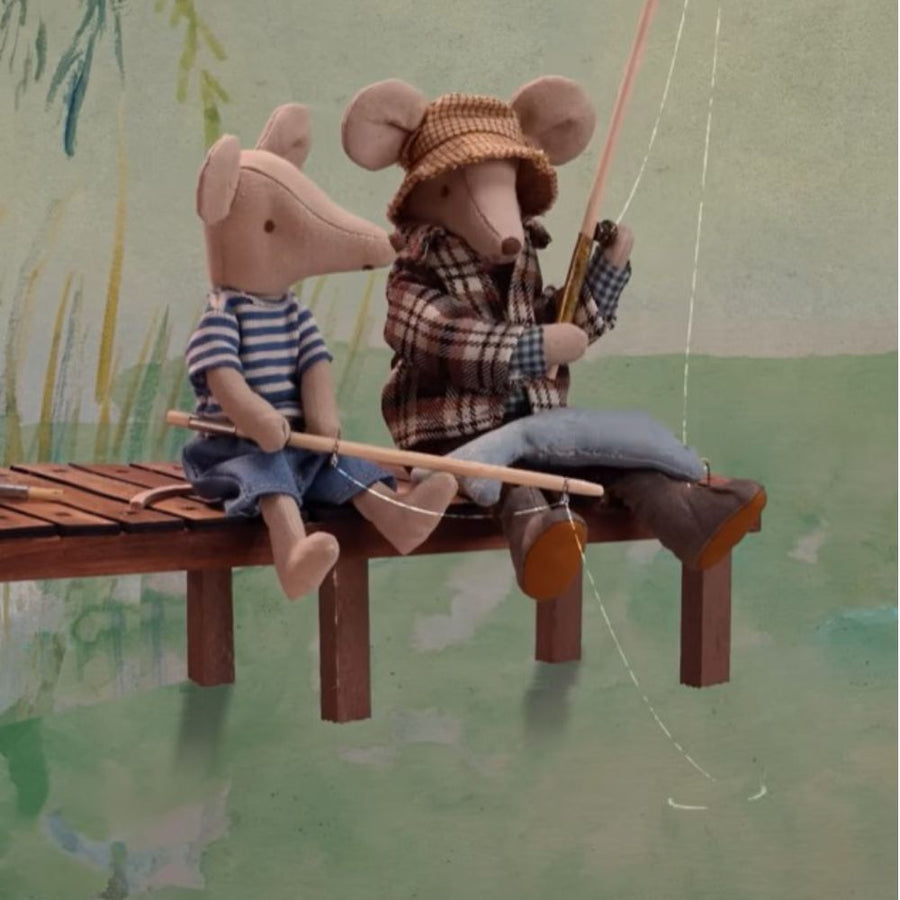 Maileg Fishing set, Mouse 1000 x 1000