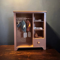 Maileg Mouse Wardrobe - Dark Powder  with Maileg Puppy