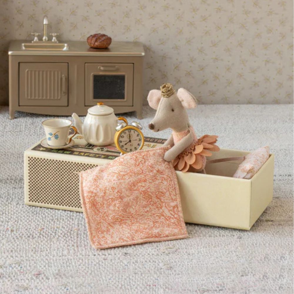 Maileg Princess Mouse, Little Sister in Matchbox 