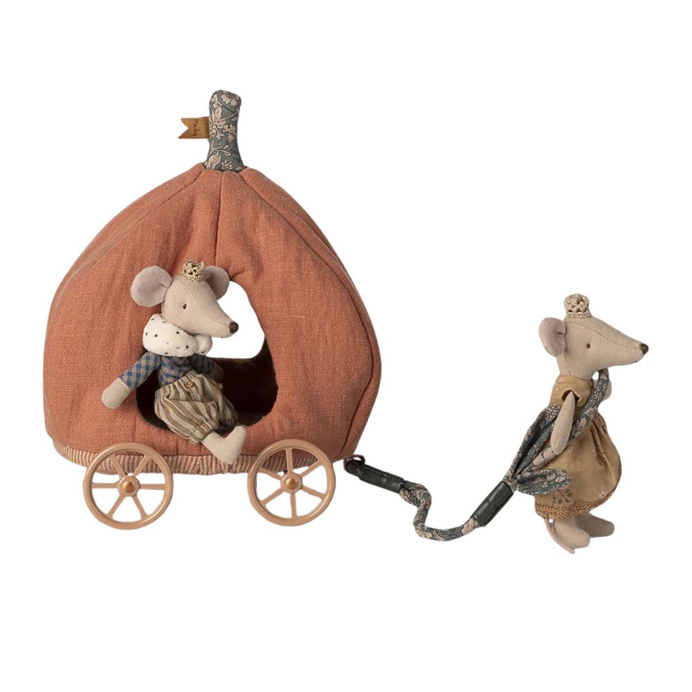Maileg Pumpkin Carriage, Mouse - 11-5409-00 