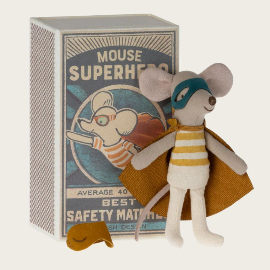 Maileg Super Hero Little Brother Matchbox 17-3101-00