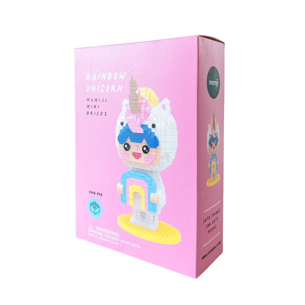 Momiji Rainbow Unicorn Mini-Bricks - Kawaii Gift