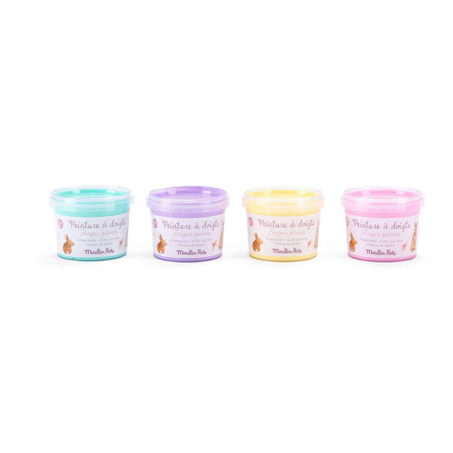 Moulin Roty Les Rosalies - Pastel Finger Paints (Box of 4)