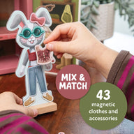 Peaceable Kingdom Magnetic Dress-up Cozy Critters Playset