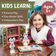 Peaceable Kingdom Magnetic Dress-up Cozy Critters Playset