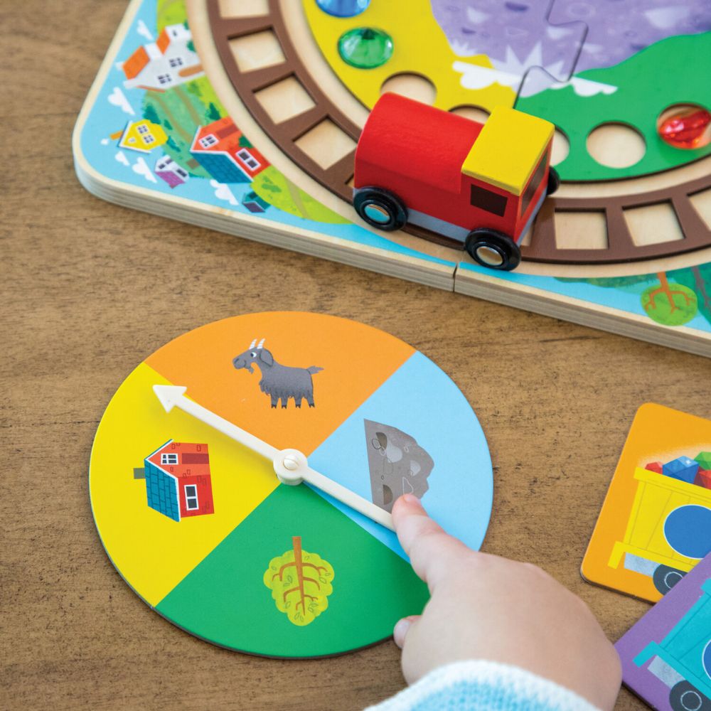 Peaceable Kingdom Round the Mountain Cooperative Train Game