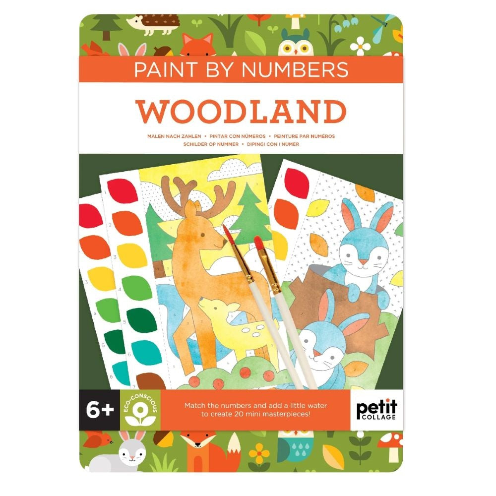 Petit Collage Paint By Numbers - Woodland Animals