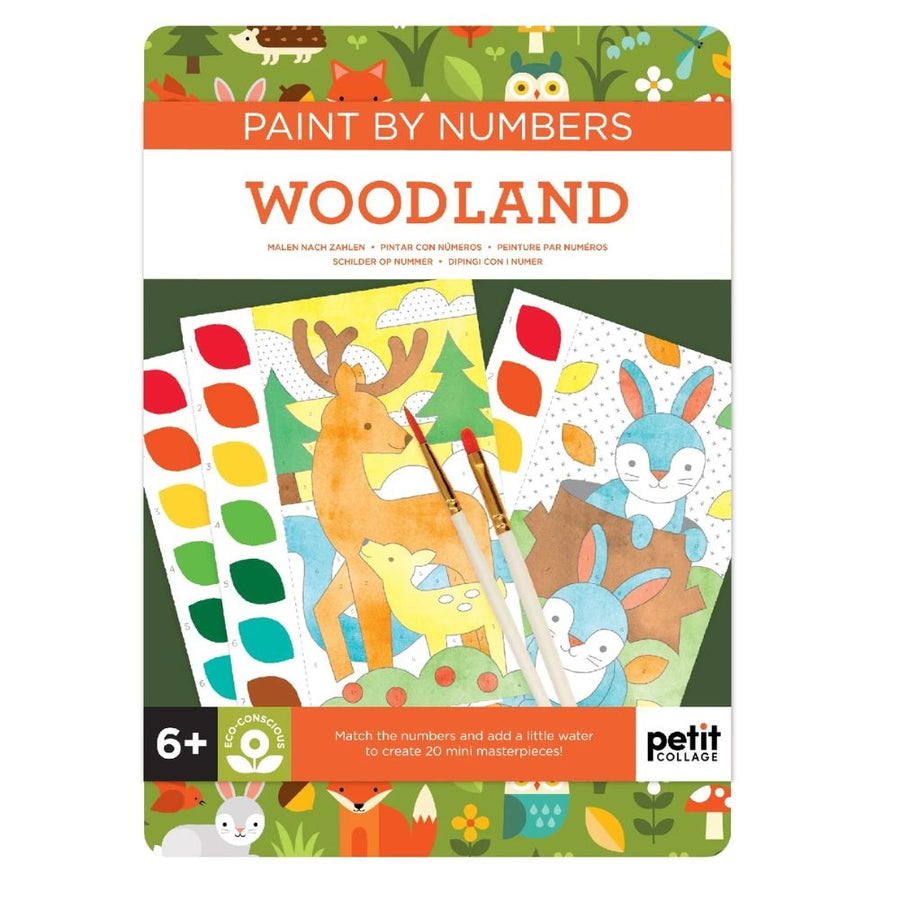 Petit Collage Paint By Numbers - Woodland Animals