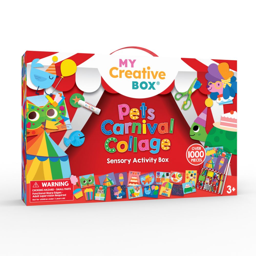 Craft Box For Kids - Pets Carnival Collage Sensory My Creative Box
