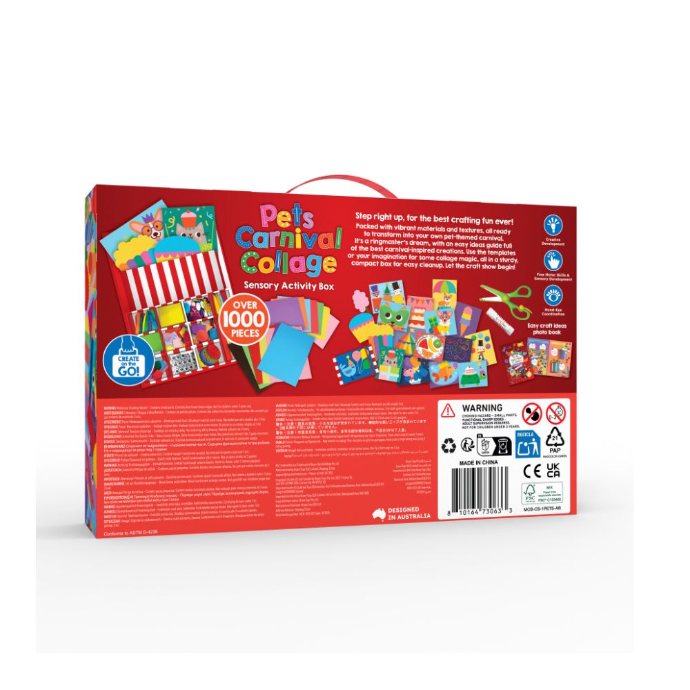 Pets Carnival Collage Sensory Craft Box For Kids