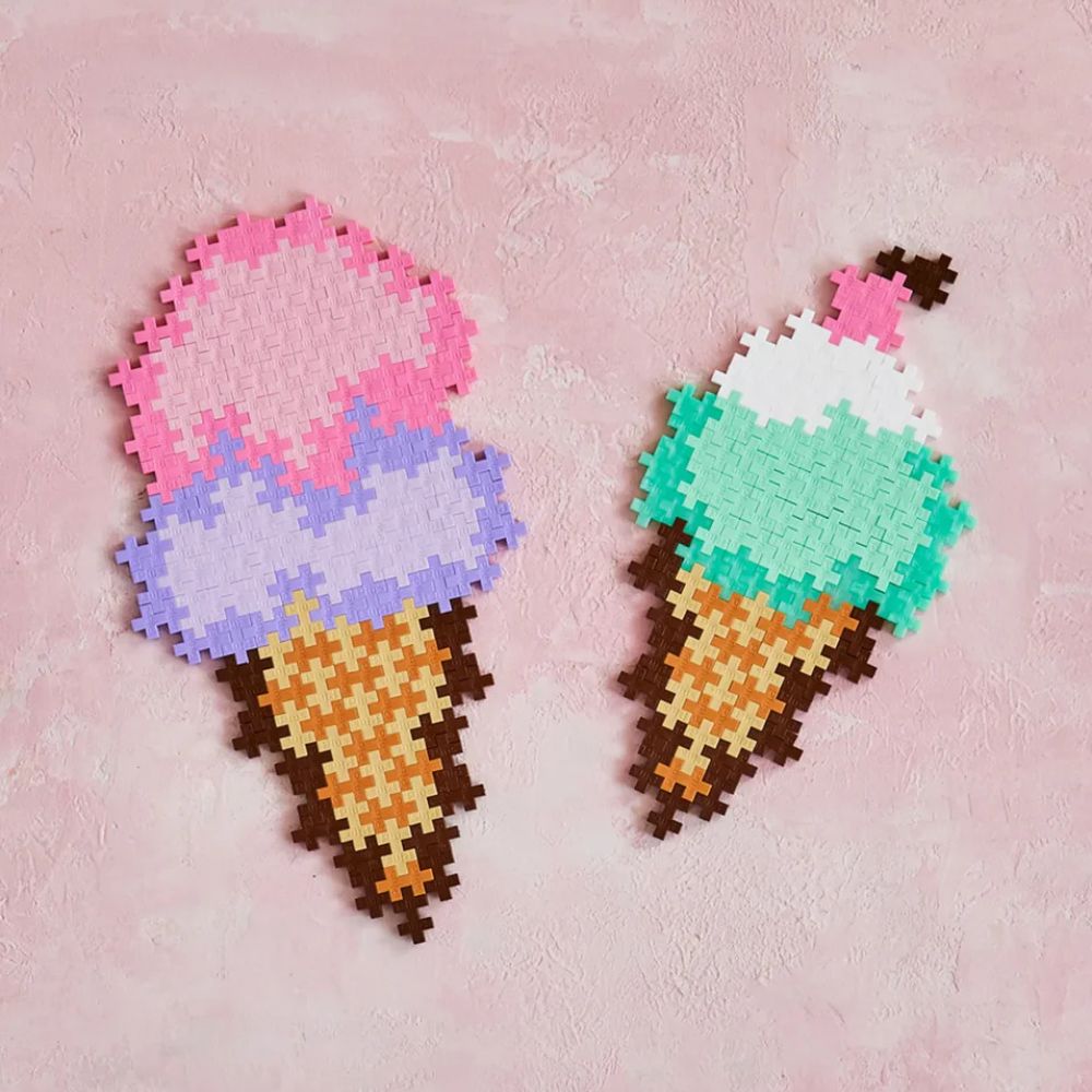 Plus Plus Puzzle By Numbers - Ice Cream Cones