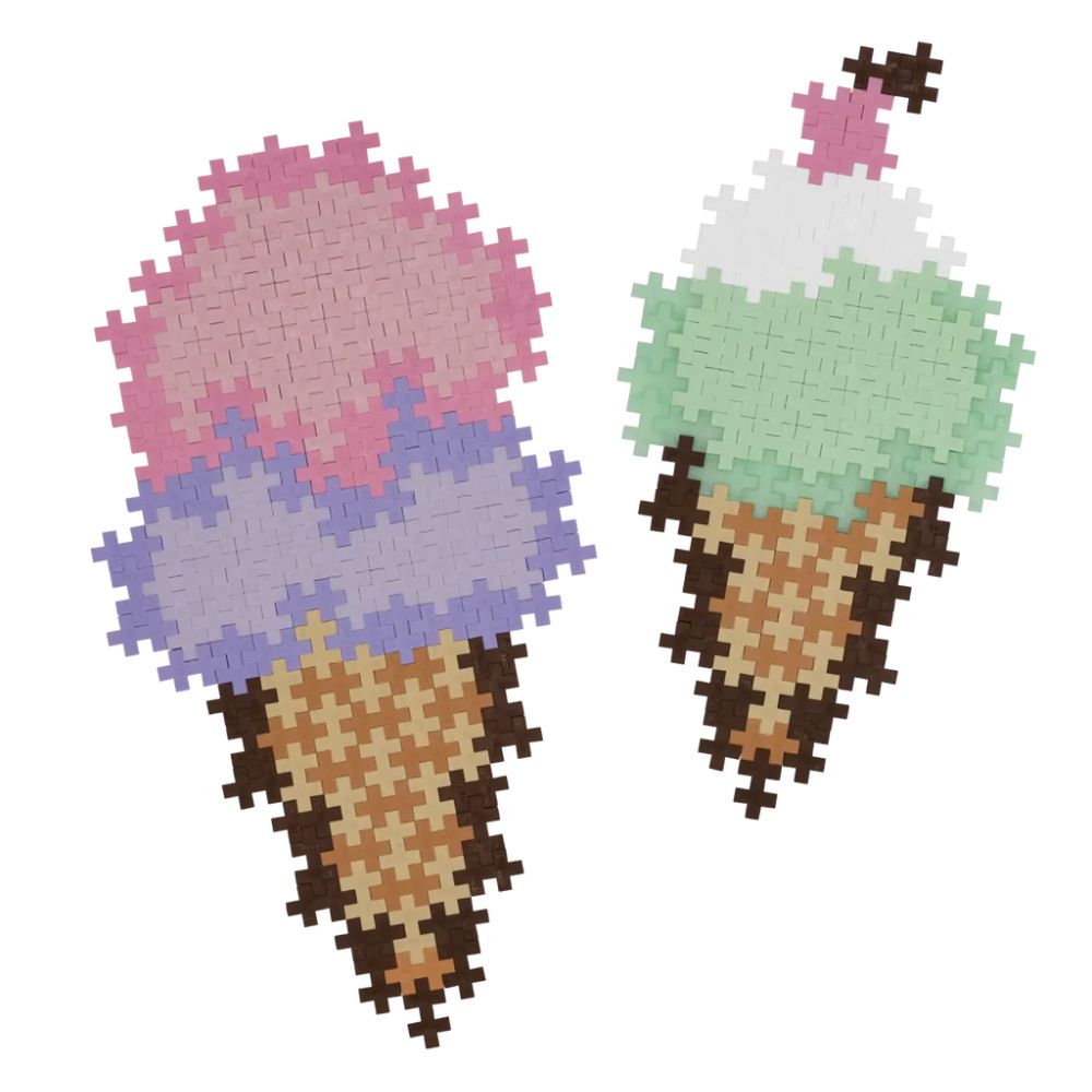 Plus Plus Puzzle By Numbers - Ice Cream Cones