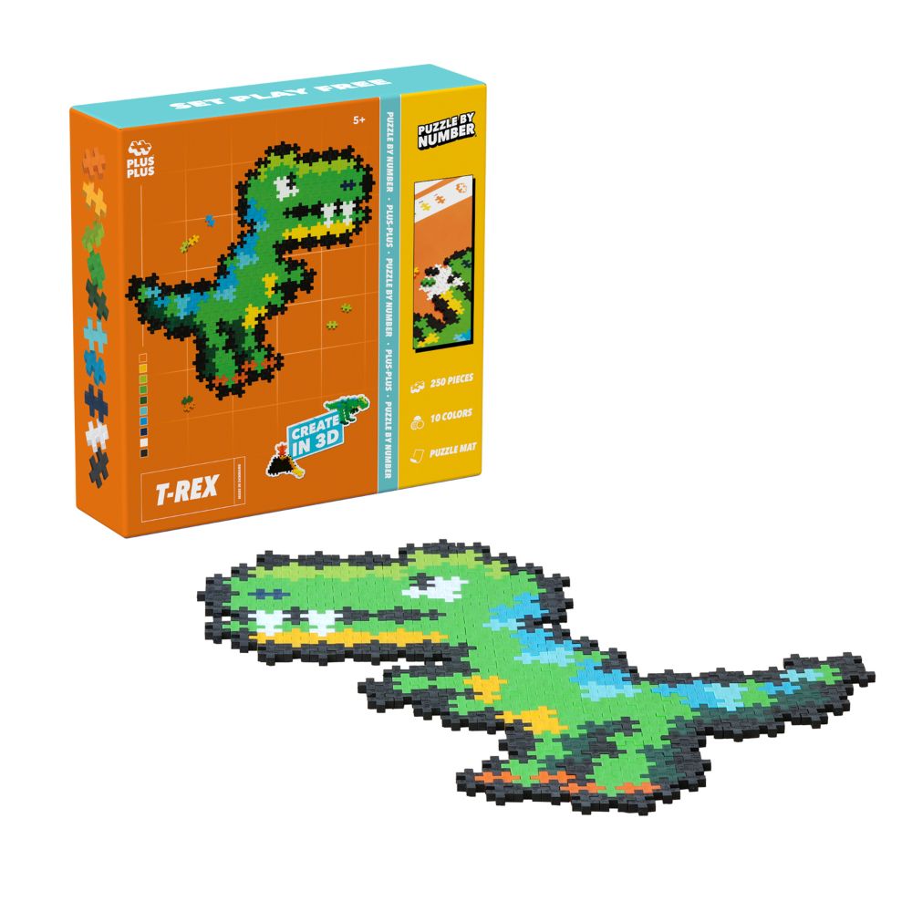 Plus Plus - Puzzle By Numbers - T-Rex