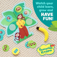 Peaceable Kingdom - Monkey Around Toddler Game - Wonky