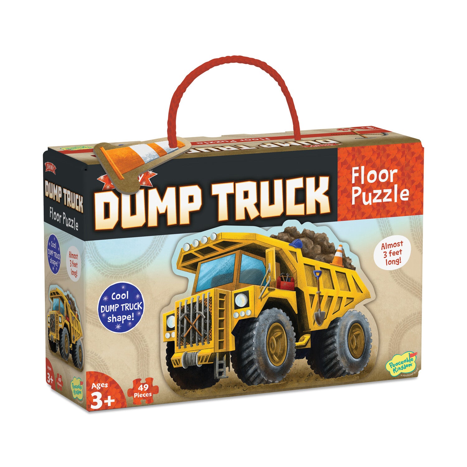 Peaceable Kingdom - Shiny Dump Truck Floor Puzzle