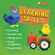 Peaceable Kingdom - Count Your Chickens Cooperative Game - Wonky Box