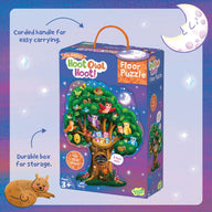 Peaceable Kingdom - Hoot Owl Hoot Shimmery Floor Puzzle