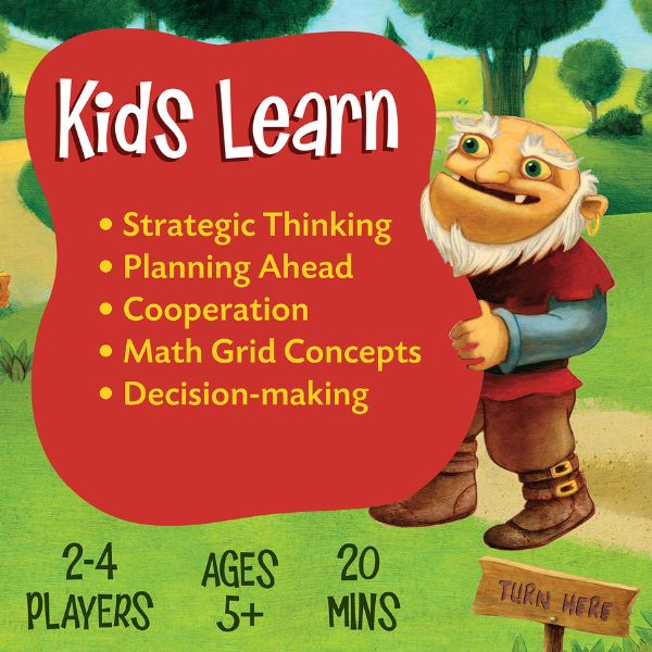 Peaceable Kingdom - Race to the Treasure Cooperative Game - Wonky Box