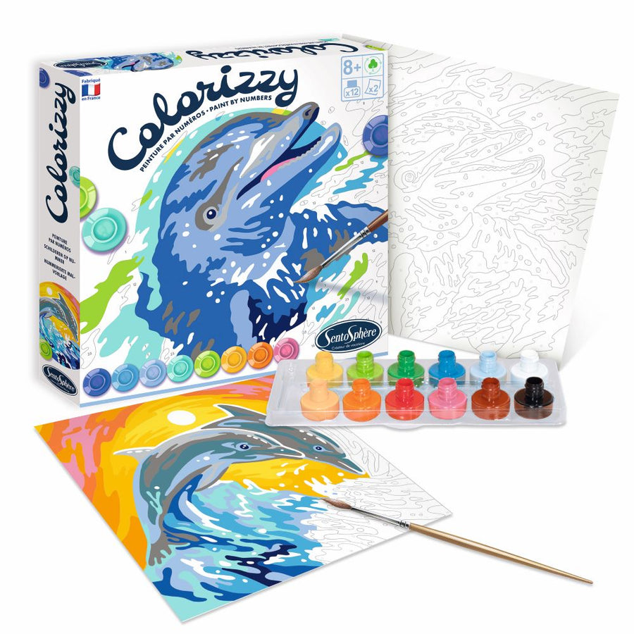 Colorizzy Painting By Numbers Dolphins