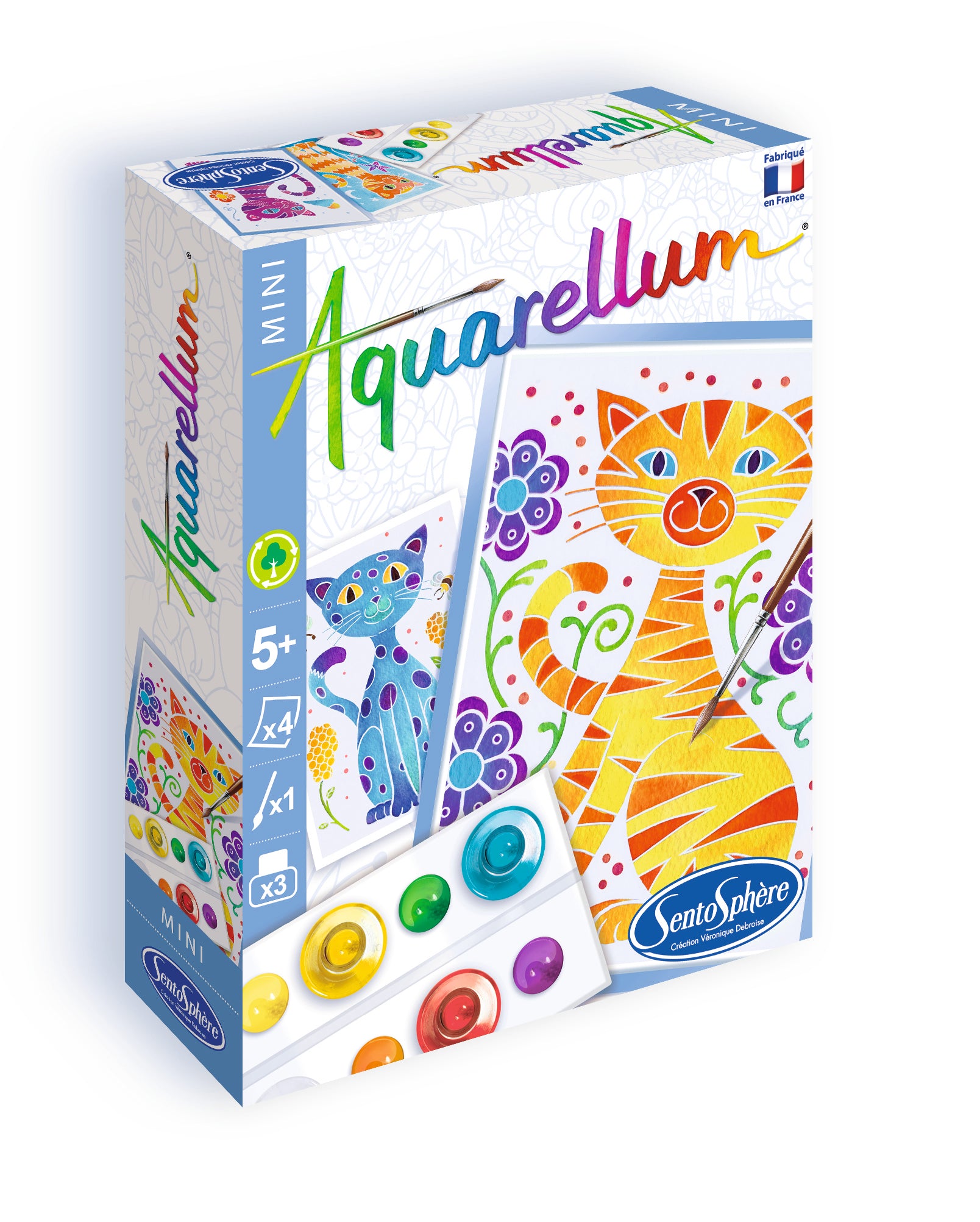 Aquarellum Paint by Numbers - Mini Cats