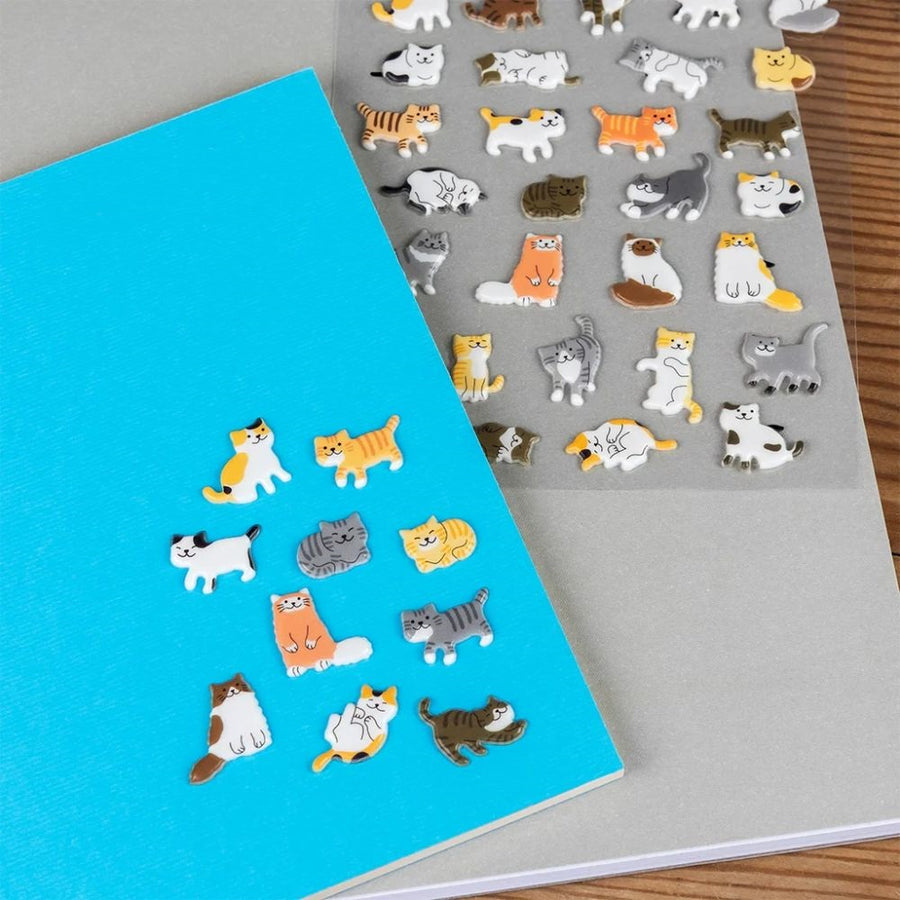 Rex London 3D Puffy Stickers - Cute Cats