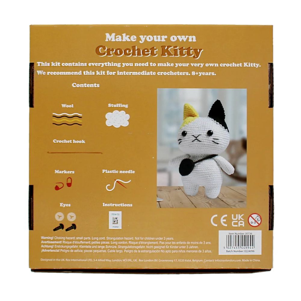 Rex London Crochet Your Own Kitty | Crochet Kits| Sewing Kits for
