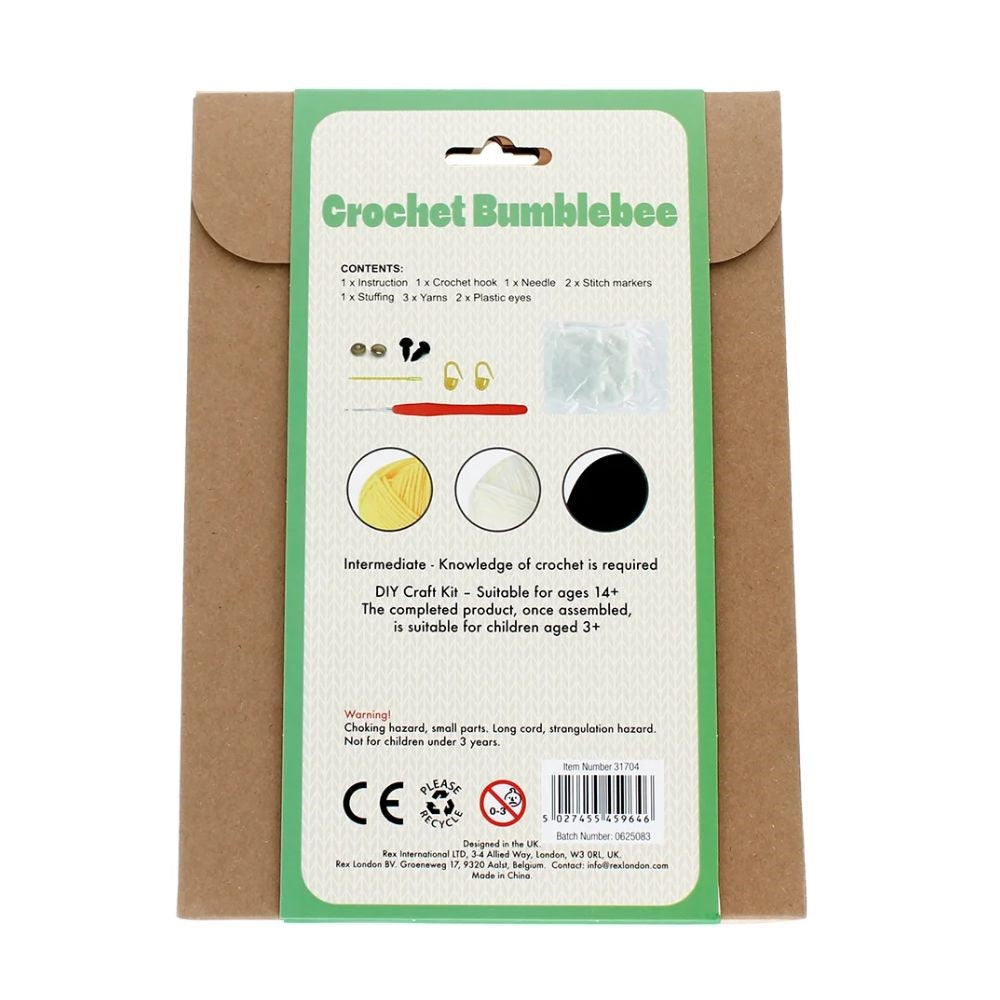 Rex London Crochet Your Own Bumblebee | Crochet Kits| Sewing Kits