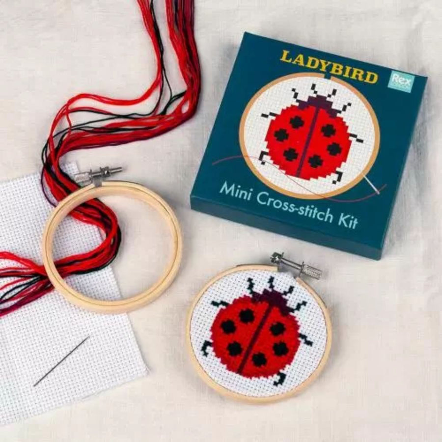 Rex London Ladybird Mini Cross Stitch Craft Kit