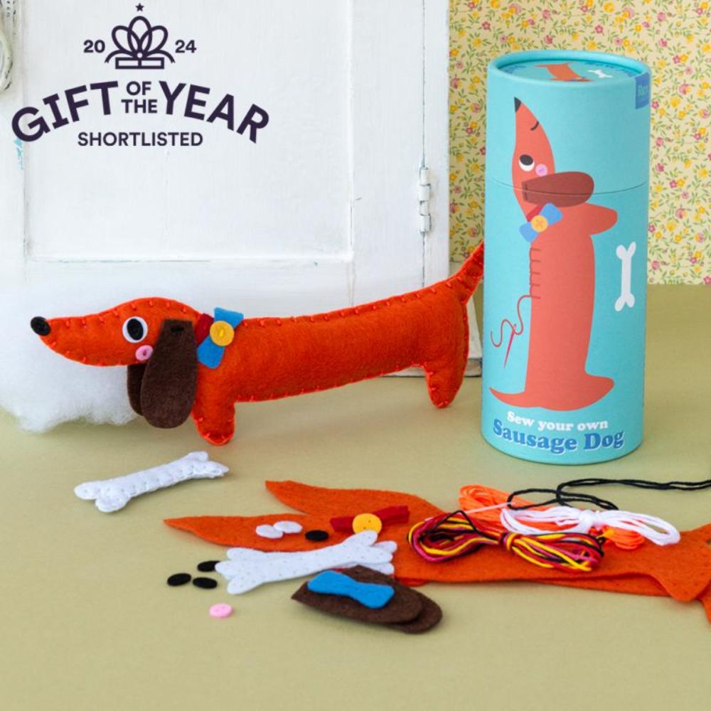 Rex London Sew Your Own Sausage Dog | Sewing Kit for Kids