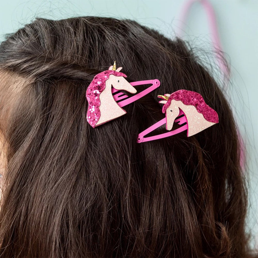 Rex London Unicorn Glitter Hair Clips