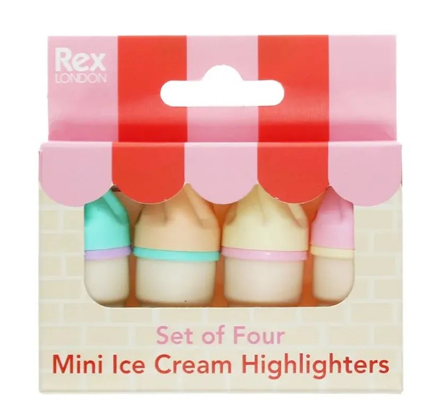 Rex London Mini Ice Cream Highlighters