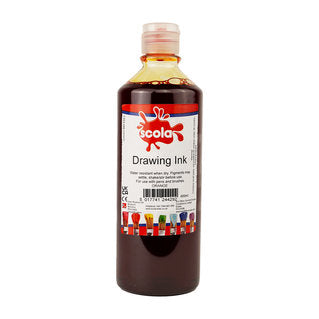 Scola Drawing Ink 600ml - Various Colours