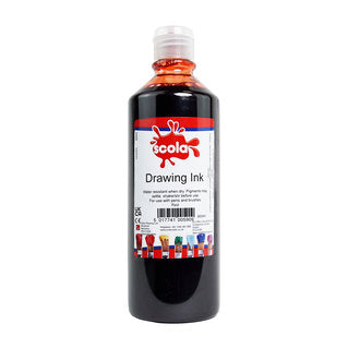 Scola Drawing Ink 600ml - Various Colours