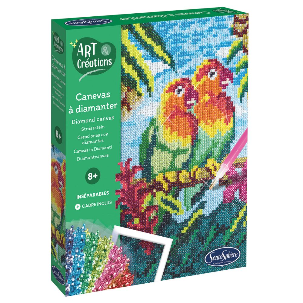 Diamond Art Picture Mosaic - Lovebirds