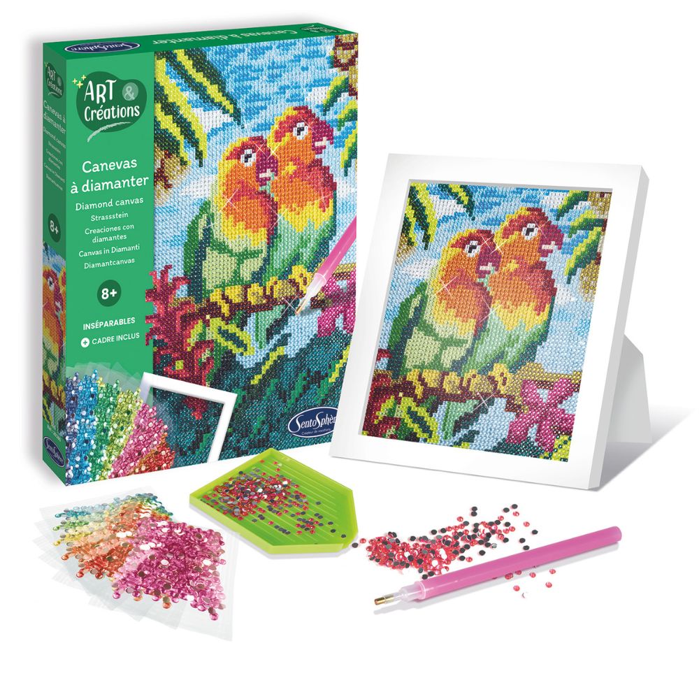 Sentosphere Lovebirds Diamond Art Picture Mosaic