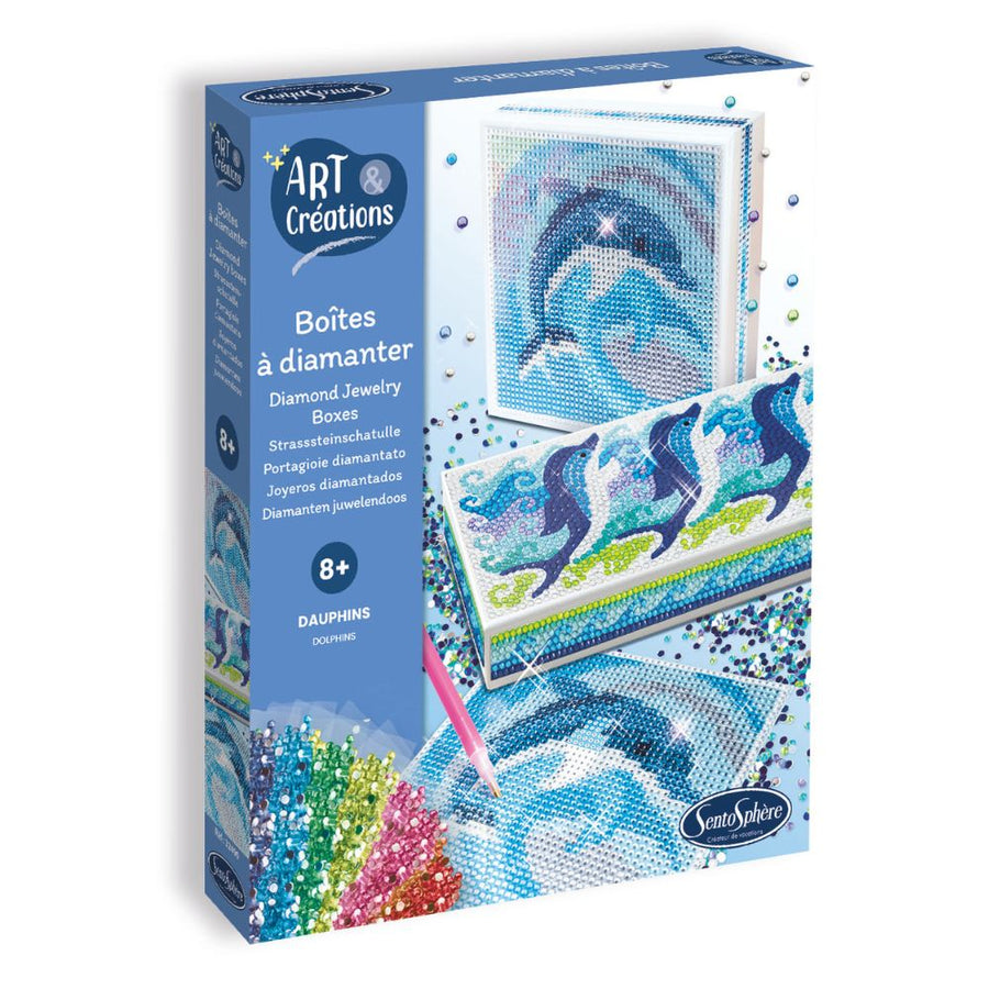 Sentosphere Art & Creations Diamond Boxes - Dolphins