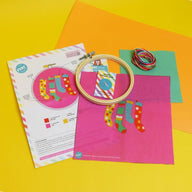 The Make Arcade Jolly Christmas Stockings Embroidery Craft Kit