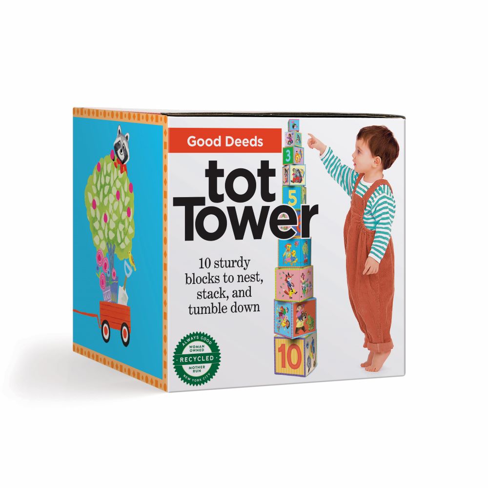eeBoo Tot Tower - Good Deeds Stacking Toy for Toddlers