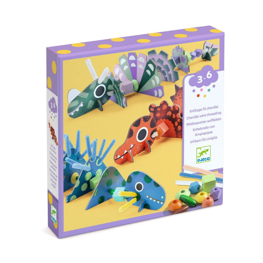 Terrible Dinos Pipe Cleaner Threading - Gifts For 3 Year Olds 1000 x 1000